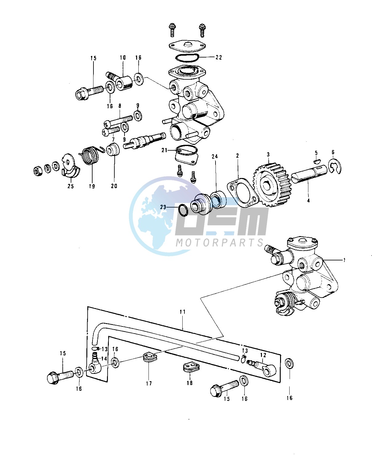 OIL PUMP -- 74-75- -