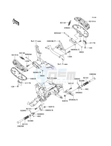 VN 1600 A [VULCAN 1600 CLASSIC] (A6F-A8FA) A7FA drawing FOOTRESTS