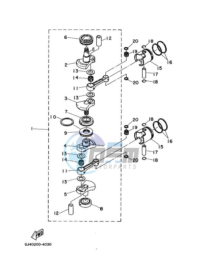 CRANKSHAFT--PISTON