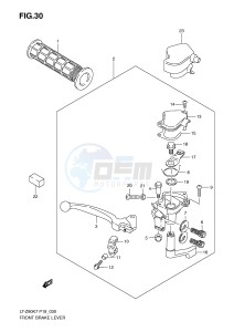 LT-Z90 (P19) drawing FRONT BRAKE LEVER