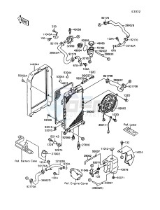 VN 1500 A [VULCAN 1500] (A10-A13) [VULCAN 1500] drawing RADIATOR