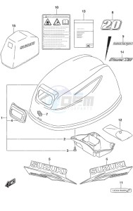 DF 20A drawing Engine Cover