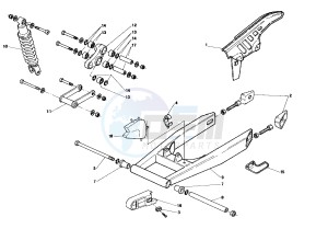 Pegaso 50 GT and LS drawing Rear swing arm