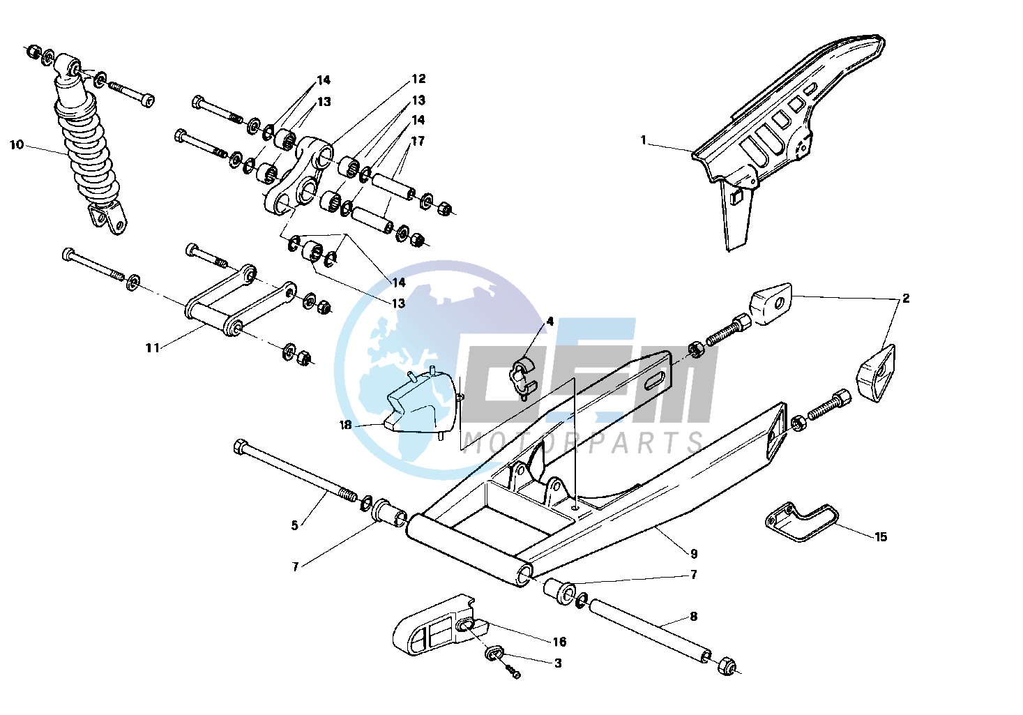 Rear swing arm