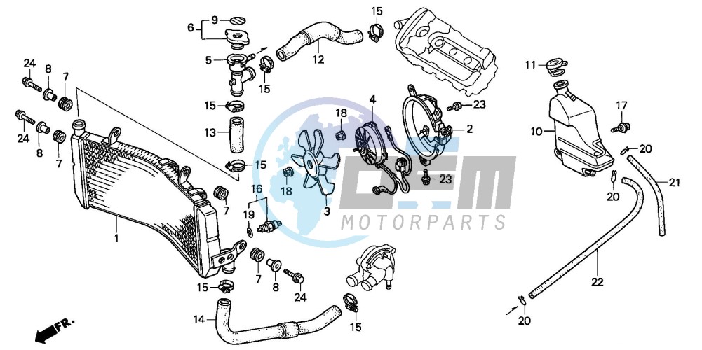 RADIATOR (CBR600FS/3S/T/3T/SET)