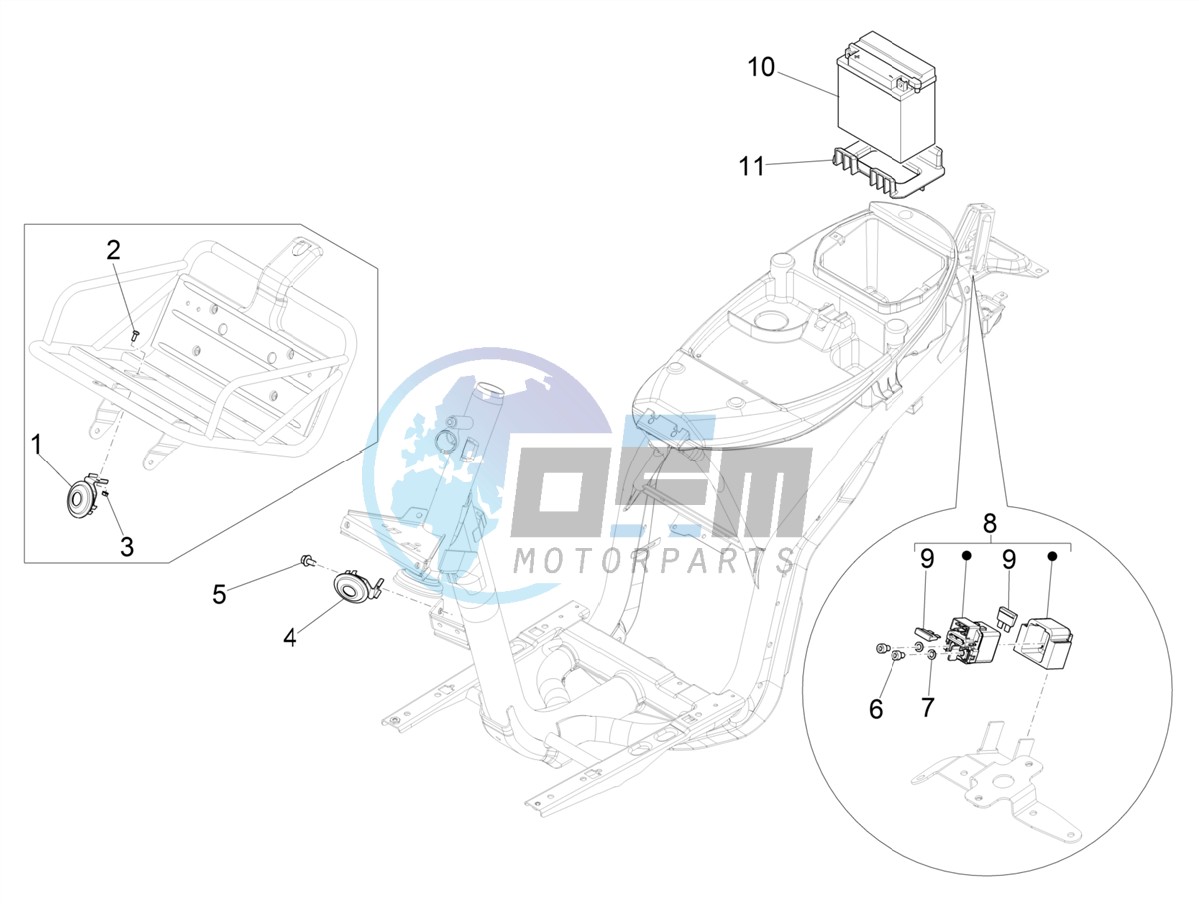 Remote control switches - Battery - Horn