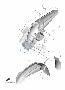 YZ450F (B2WD) drawing FENDER