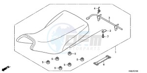 TRX500FA9 Australia - (U) drawing SEAT