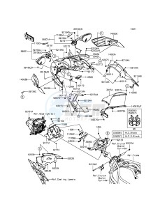 NINJA H2 ZX1000NGF XX (EU ME A(FRICA) drawing Cowling