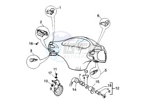 Liberty 125 drawing Handlebar Switch