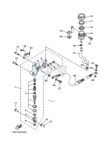 YFM700R (BCX9) drawing REAR MASTER CYLINDER