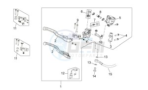 Pegaso Strada-Trail 650 ie drawing Front brake master cyl. II