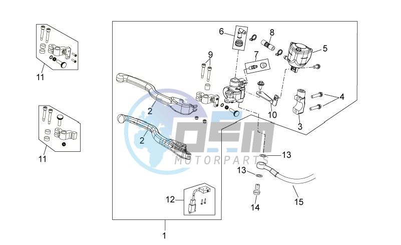 Front brake master cyl. II