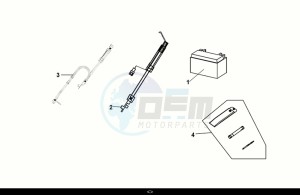 JET X 125 (XH12WW-EU) (E5) (M1) drawing BATTERY - TOOL BOX