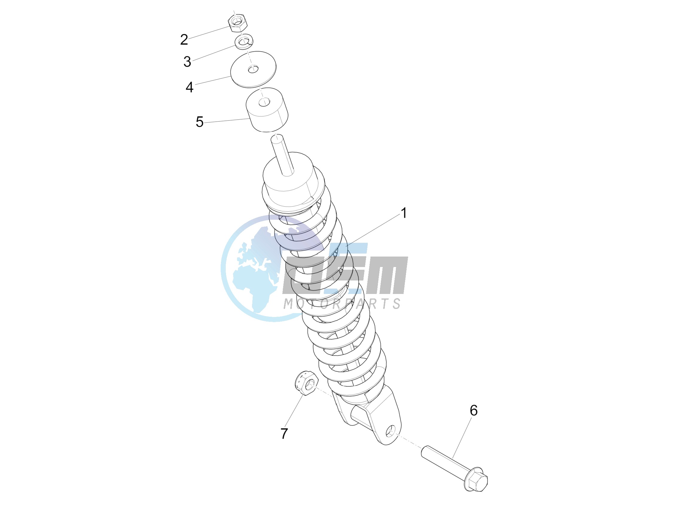 Rear suspension - Shock absorbers