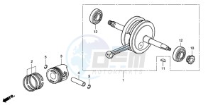 CRF50F drawing CRANKSHAFT/PISTON