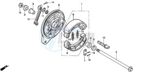 NV600C drawing REAR BRAKE PANEL