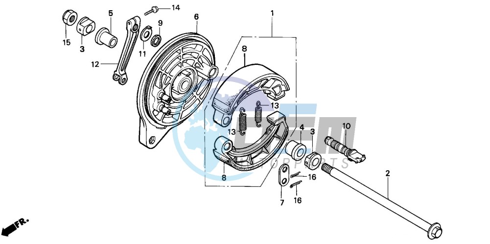 REAR BRAKE PANEL