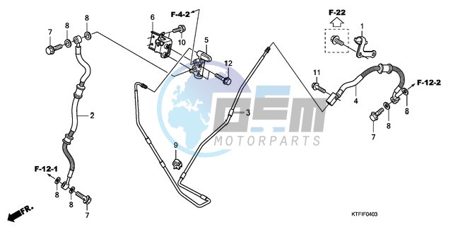 RR. BRAKE HOSE/BRAKE PIPE (SH1259/1509)