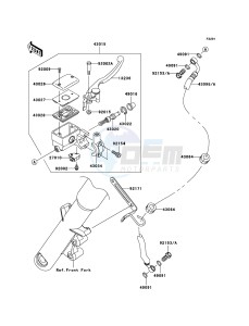 VN900 CLASSIC VN900BCFA GB XX (EU ME A(FRICA) drawing Front Master Cylinder