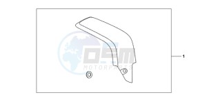 CBR600RA9 Europe Direct - (ED / ABS MME) drawing CARBON FIBER EXHAUST GUARD