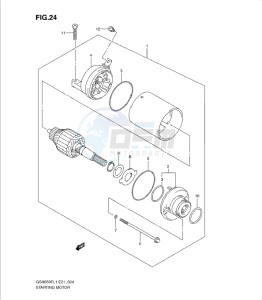 GSXF650 drawing STARTING MOTOR