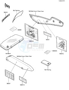 EX 250 E [NINJA 250R] (E1-E2) [NINJA 250R] drawing LABELS