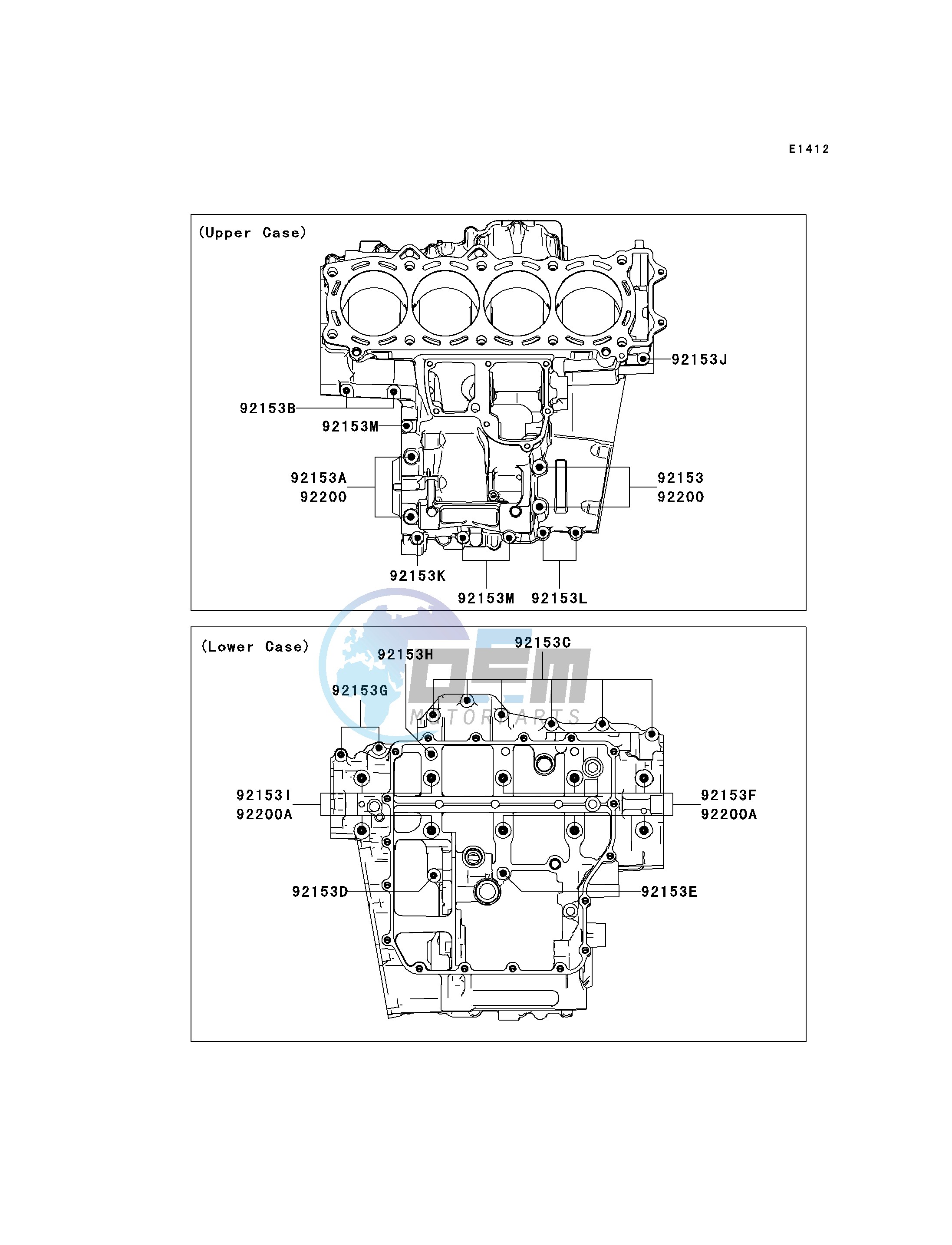 CRANKCASE BOLT PATTERN