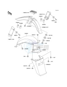 AN 110 C (C6-C7) drawing FENDERS