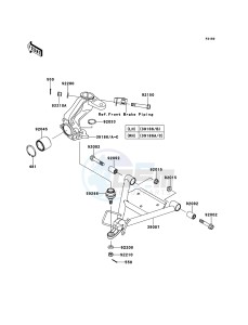 MULE_610_4X4 KAF400ACF EU drawing Suspension