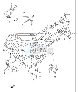 GSF1200 (E2) Bandit drawing FRAME (MODEL K1)