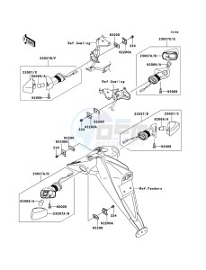 Z750_ABS ZR750M8F GB XX (EU ME A(FRICA) drawing Turn Signals