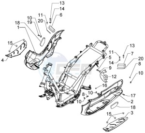 Beverly 500 (USA) USA drawing Passenger footrest