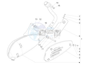 Liberty 125 4t Delivery e3 Single drawing Silencer