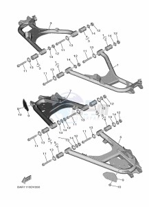 YXE850EN YX85EPAL (BAN6) drawing REAR ARM