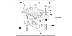 VFR1200XDC drawing TOP BOX BRACKET