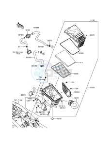 NINJA_250SL_ABS BX250BFSA XX (EU ME A(FRICA) drawing Air Cleaner