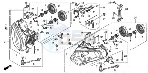 GL1800 drawing HEADLIGHT