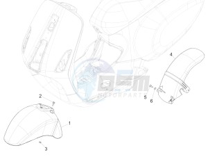 Sprint 50 4T 4V (EMEA) drawing Wheel huosing - Mudguard