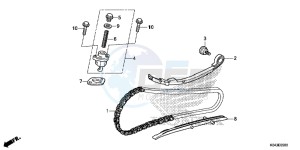 NSS300D Forza - NSS300D UK - (E) drawing CAM CHAIN