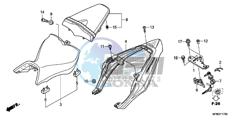 SEAT/ SEAT COWL