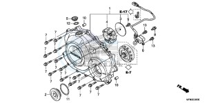 CB1000RF CB1000R 2ED drawing RIGHT CRANKCASE COVER