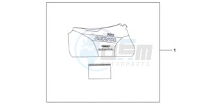 CBR1000RAA Europe Direct - (ED / ABS HRC) drawing INDOOR BODY COVER