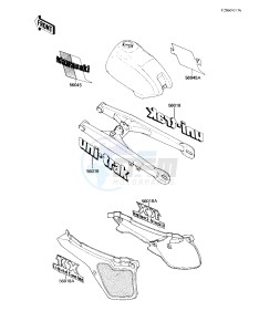 KX 80 E [KX80] (E1) [KX80] drawing LABELS