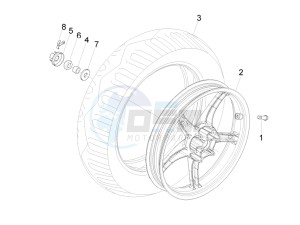 Liberty 125 4t Sport e3 (UK) UK drawing Rear Wheel