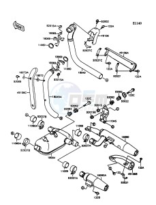 VN 1500 A [VULCAN 1500] (A10-A13) [VULCAN 1500] drawing MUFFLER-- S- -