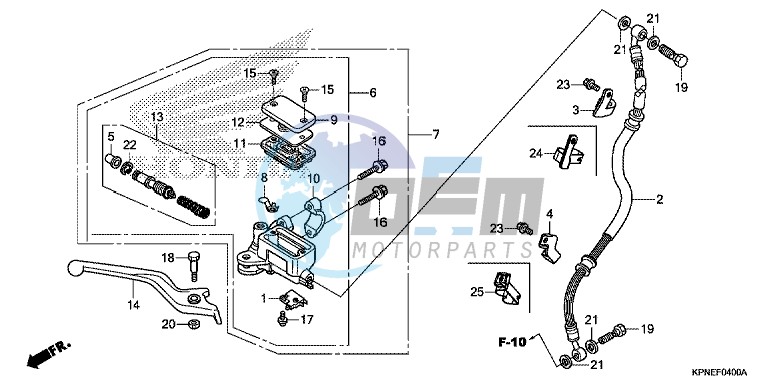 FRONT BRAKE MASTER CYLINDER