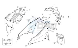 Sport City Cube 125-200 carb e3 drawing Rear body II