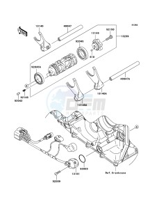 NINJA ZX-10R ZX1000D6F FR GB XX (EU ME A(FRICA) drawing Gear Change Drum/Shift Fork(s)