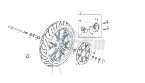 SENDA HYP DRD EVO - 50 CC VTHSR2D1C. EU2 drawing FRONT WHEEL